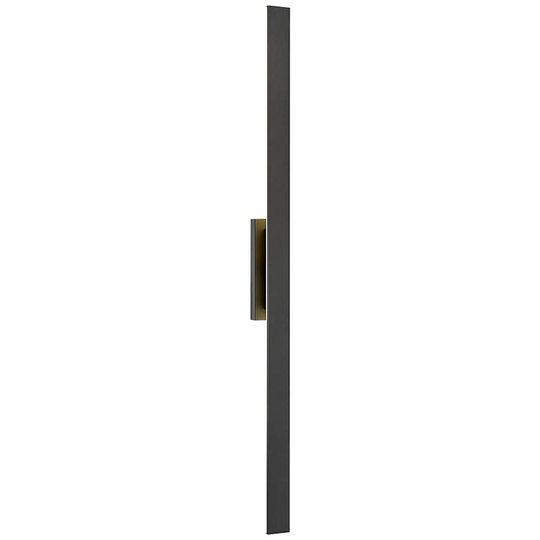 Image 1 Stylet 72" High Sand Black LED Outdoor Wall Light