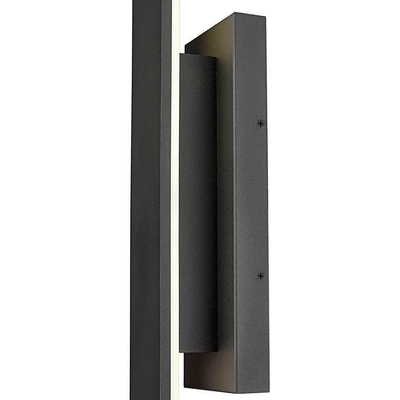 Image 2 Stylet 72" High Sand Black LED Outdoor Wall Light more views