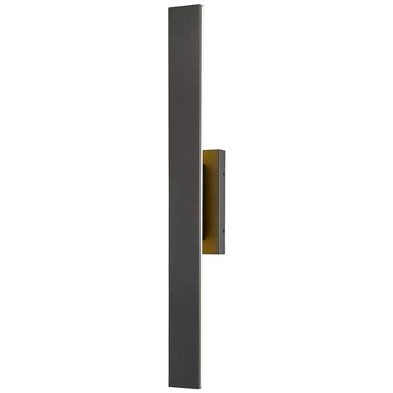 Image 1 Stylet by Z-Lite Sand Black 2 Light Outdoor Wall Light