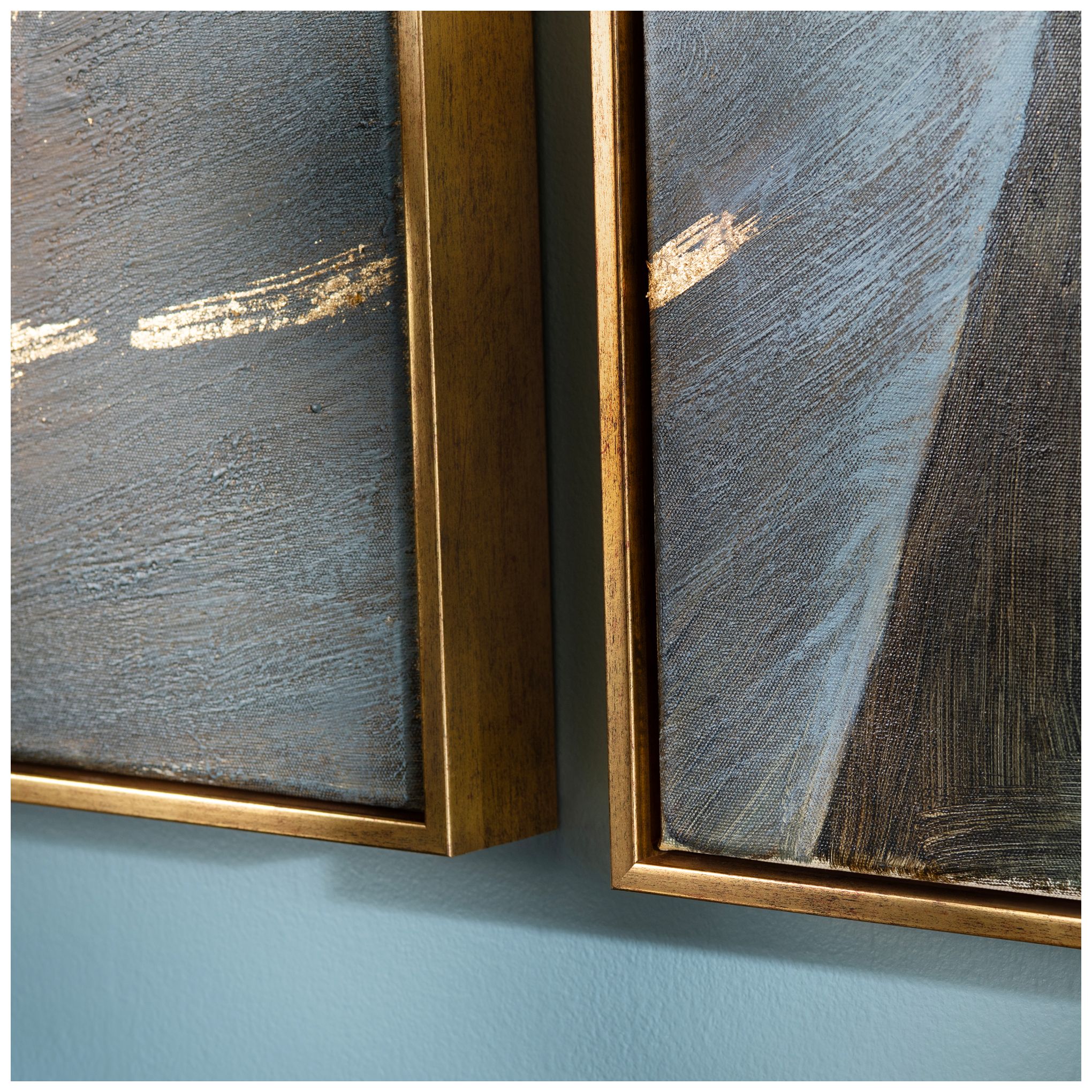 Image 2 Stylized Palms 51" High Framed Canvas Wall Art Set of 3 more views