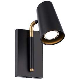 Image2 of Stylus 10 1/2" High Black LED Adjustable Reading Light