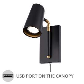 Image5 of Stylus 10 1/2" High Black LED Adjustable Reading Light more views