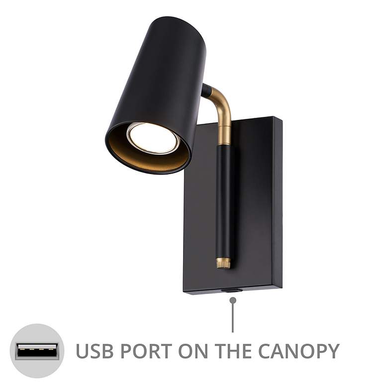 Image 5 Stylus 10 1/2" High Black LED Adjustable Reading Light more views