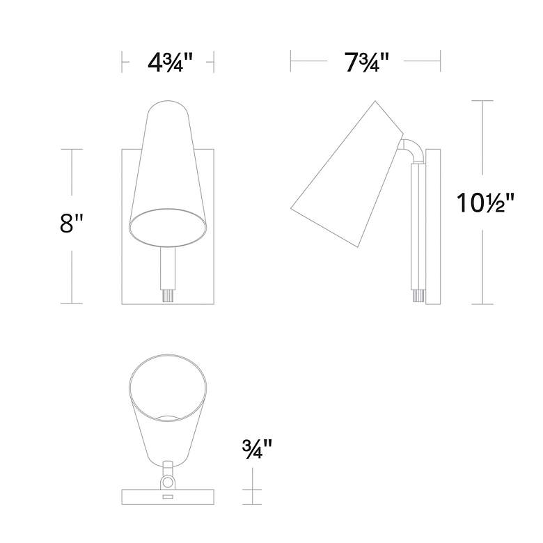 Image 7 Stylus 10 1/2" High Black LED Adjustable Reading Light more views