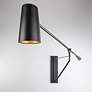 4_Stylus 15"H x 59"Ext 1-Light LED Reading Light in Black and Gold more views