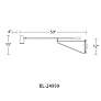 5_Stylus 15"H x 59"Ext 1-Light LED Reading Light in Black and Gold more views