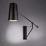 7_Stylus 15"H x 59"Ext 1-Light LED Reading Light in Black and Gold more views