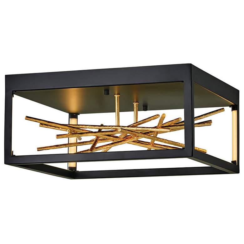 Image 1 Styx 18" Wide Black Ceiling Light by Hinkley Lighting