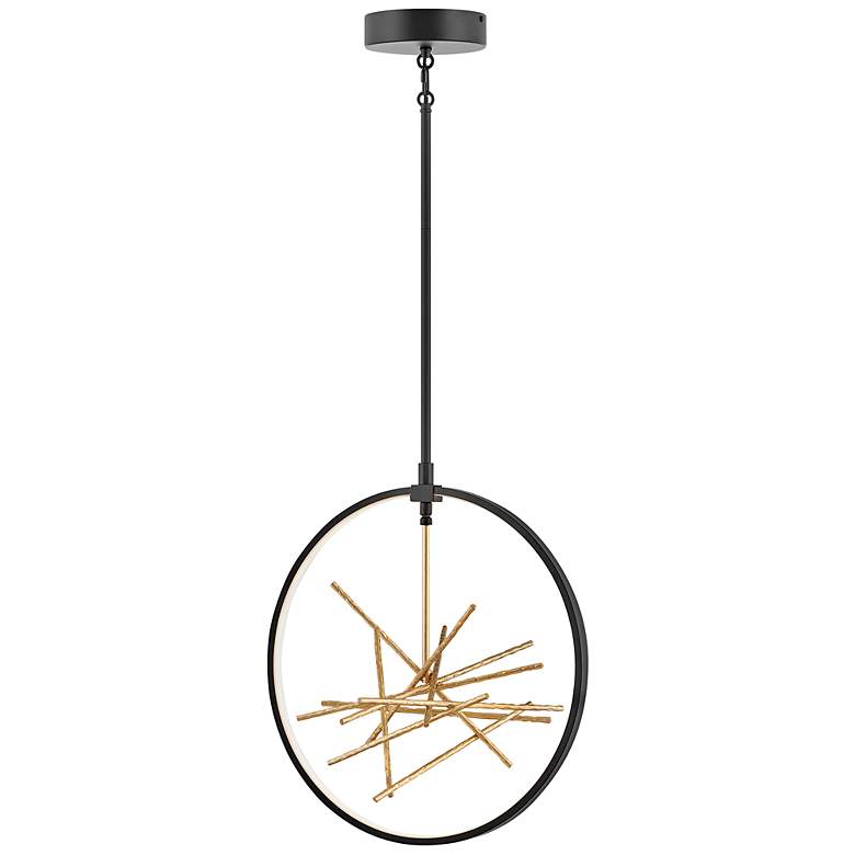Image 3 Styx 18" Wide Black Chandelier by Hinkley Lighting more views