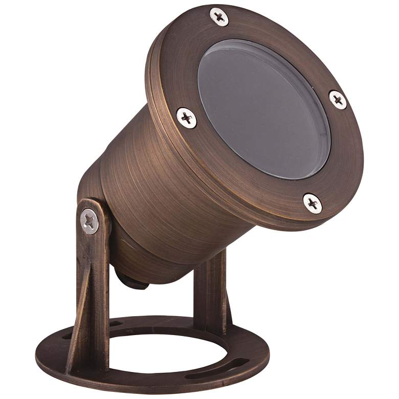 Image 1 Submersible 3 3/4" High Antique Brass Underwater Light