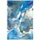 Subtle Blues I 48" High Tempered Glass Graphic Wall Art