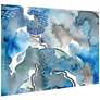 Subtle Blues II 48" High Tempered Glass Graphic Wall Art in scene