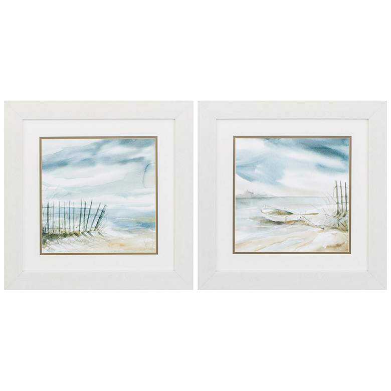 Image 1 Subtle Mist 19" Square 2-Piece Framed Wall Art
