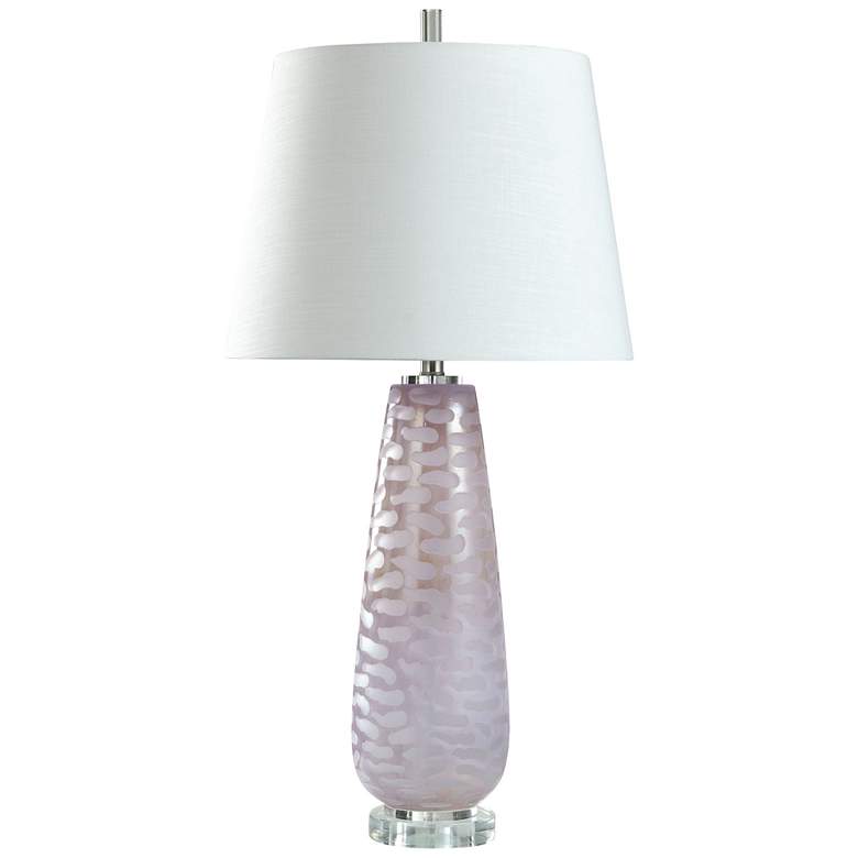 Image 1 Subtle Ombre - Glass And Acrylic Table Lamp - 150 Watts - 34In Ht.