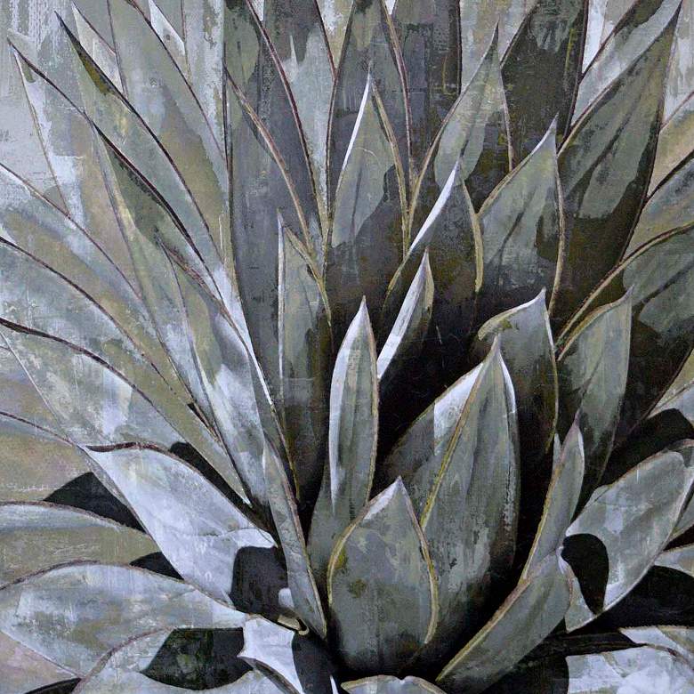 Image 2 Succulent Verde I 35 inch Square Framed Giclee Wall Art more views