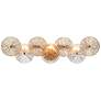 1_Sue-Anne 29 1/2" Wide Brass Amber Glass 3-Light Bath Light