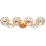 3_Sue-Anne 29 1/2" Wide Brass Amber Glass 3-Light Bath Light more views
