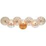 4_Sue-Anne 29 1/2" Wide Brass Amber Glass 3-Light Bath Light more views