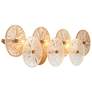 5_Sue-Anne 29 1/2" Wide Brass Amber Glass 3-Light Bath Light more views