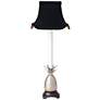 Suffield Pineapple 22" High Black Pagoda Shade and Pewter Table Lamp