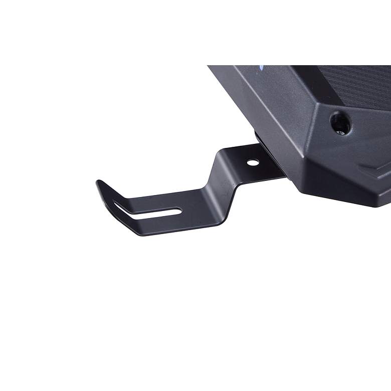 Image 3 Sukim 67 1/2"W Black Metal Gaming Desk with Built-in Outlets more views