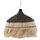 Sula Natural and Black Upcycled Abaca Pendant Lamp