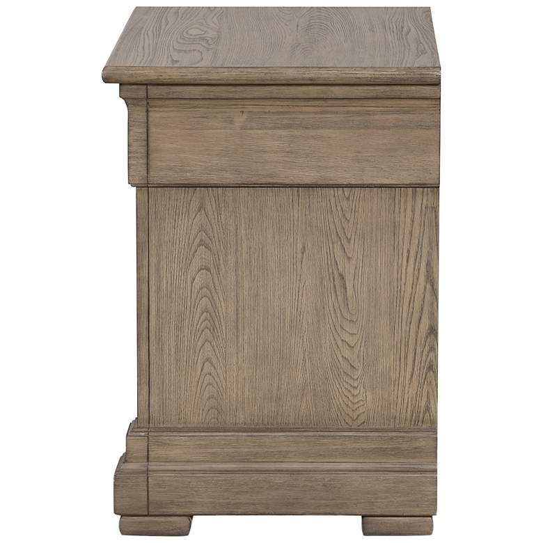 Image 7 Sulca Traditional Weathered Gray 2-Drawer Nightstand more views