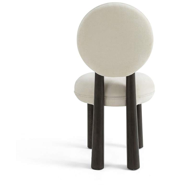 Image 4 Sulley Cream Chenille Dining Chair more views