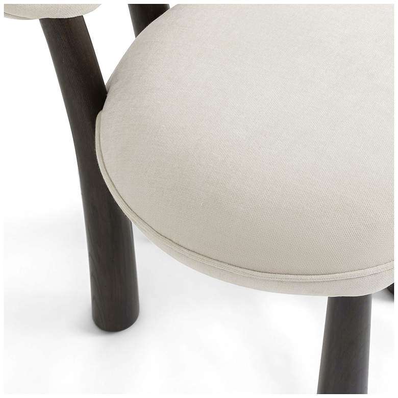 Image 5 Sulley Cream Chenille Dining Chair more views