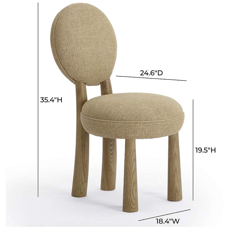 Image 6 Sulley Honey Tan Basketweave Dining Chair more views