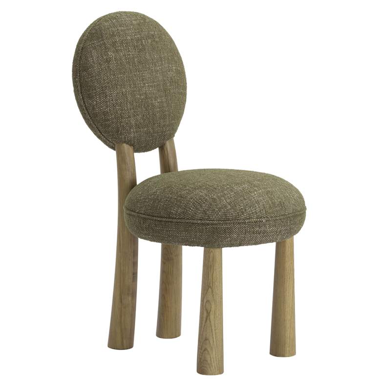 Image 1 Sulley Olive Green Basketweave Dining Chair