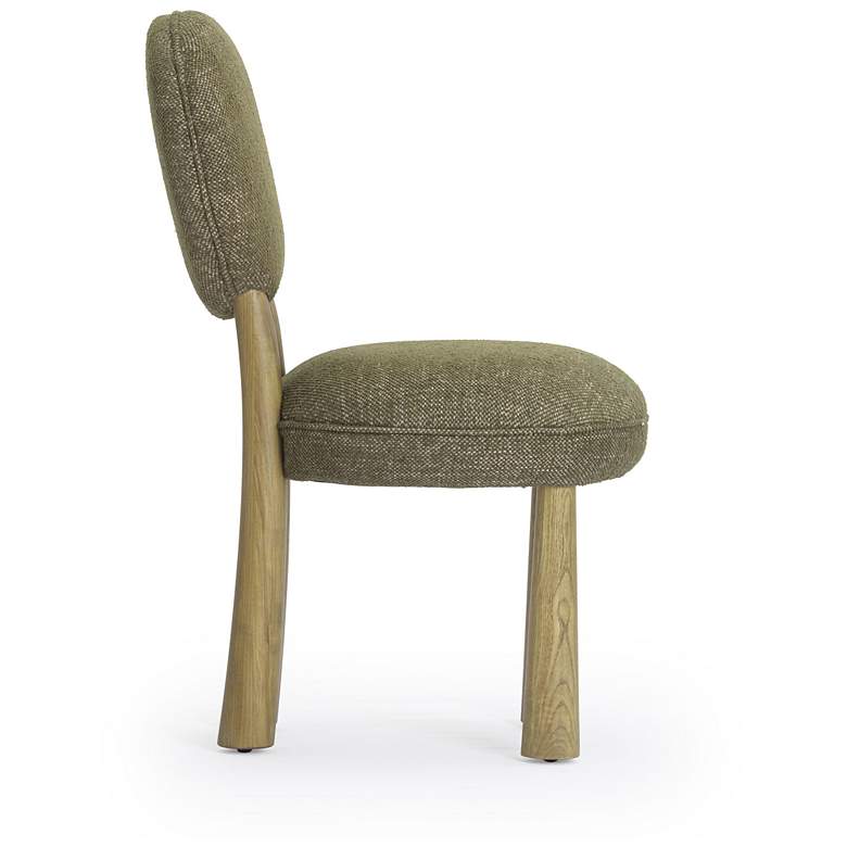 Image 3 Sulley Olive Green Basketweave Dining Chair more views