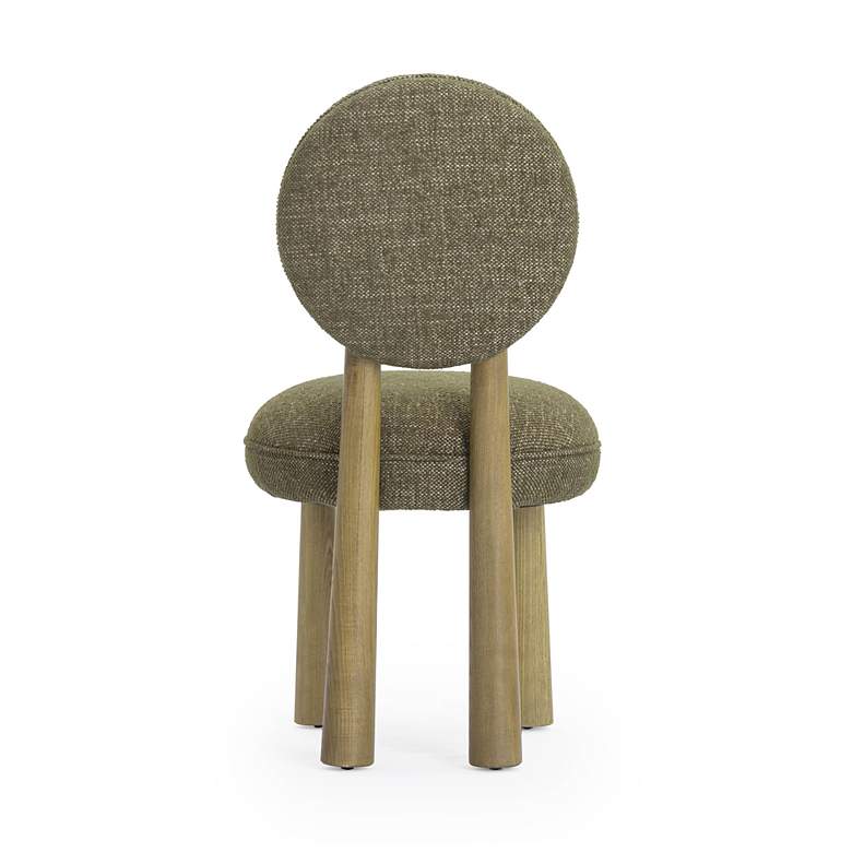 Image 4 Sulley Olive Green Basketweave Dining Chair more views