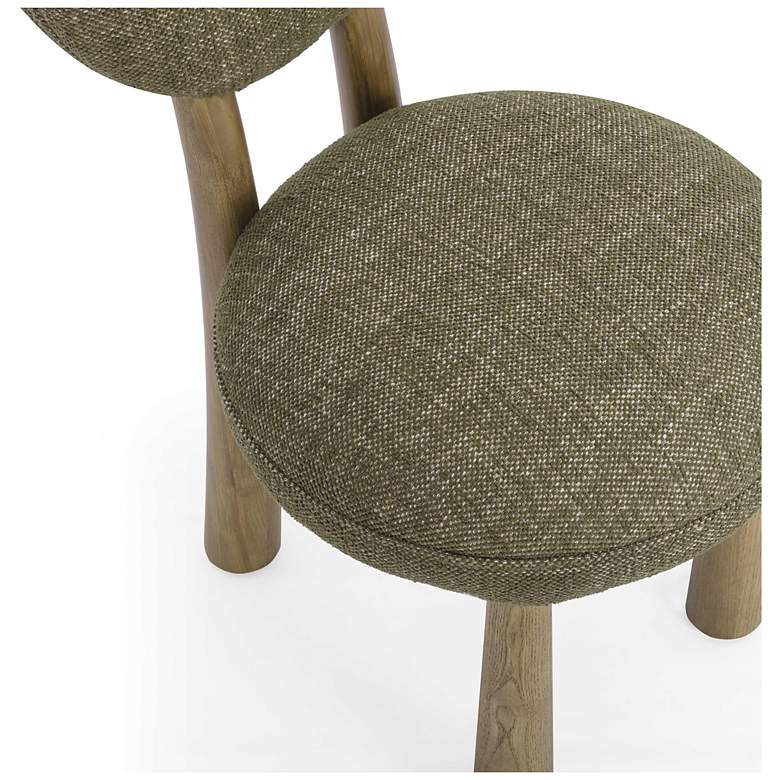 Image 5 Sulley Olive Green Basketweave Dining Chair more views