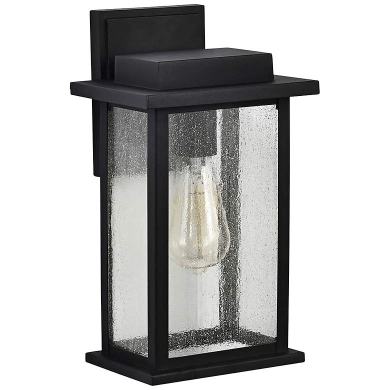Image 2 Sullivan 15 1/2" High Matte Black Outdoor Lantern Wall Light