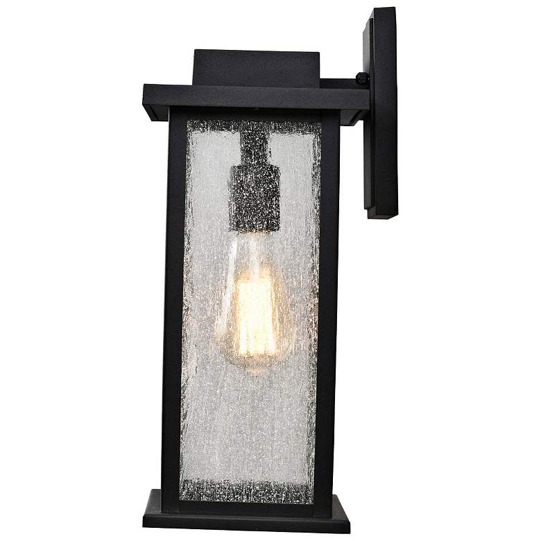 Image 6 Sullivan 15 1/2" High Matte Black Outdoor Lantern Wall Light more views