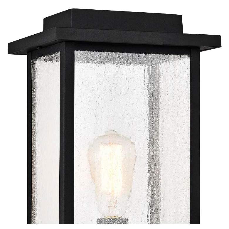 Image 4 Sullivan 17 1/4" High Matte Black Outdoor Lantern Post Light more views