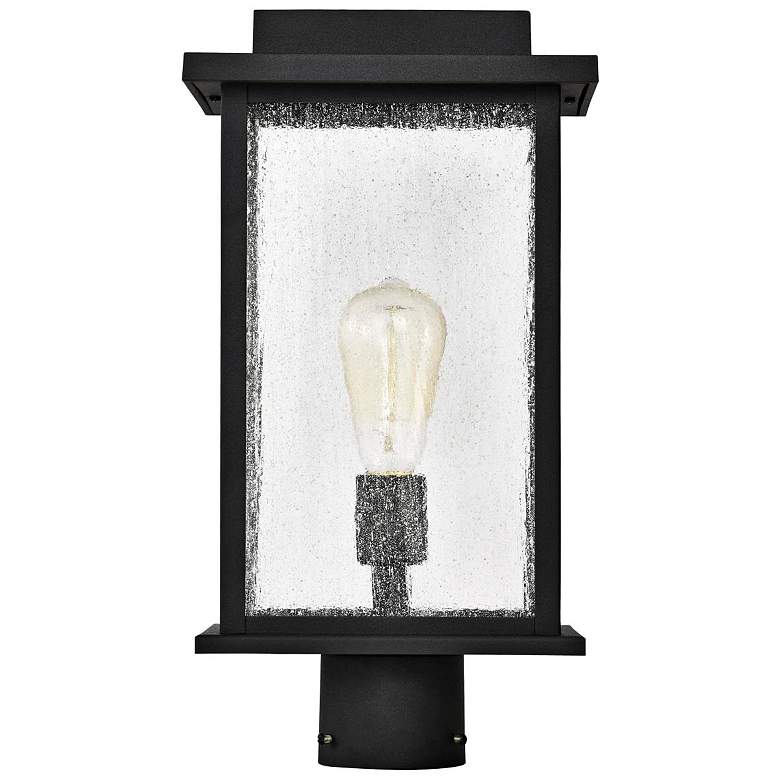 Image 6 Sullivan 17 1/4" High Matte Black Outdoor Lantern Post Light more views