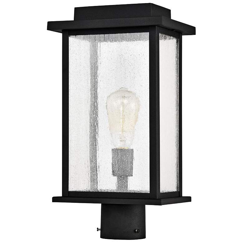 Image 7 Sullivan 17 1/4" High Matte Black Outdoor Lantern Post Light more views