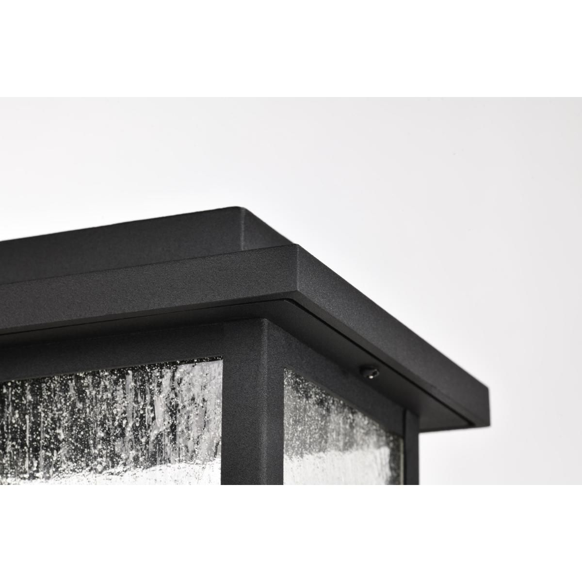 Sullivan 17 1/4" High Matte Black Outdoor Lantern Post Light in scene