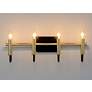 4_Sullivan 4-Light 23" Wide Black/Gold Wall Sconce more views