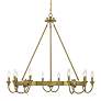Thumbnail1 of Sullivan 40" Wide Warm Brass 10-Light Ring Chandelier