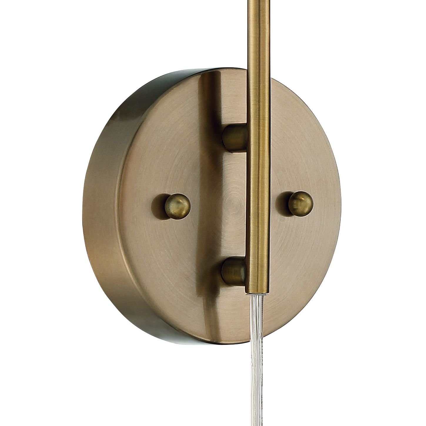 sully warm brass plug in lamp