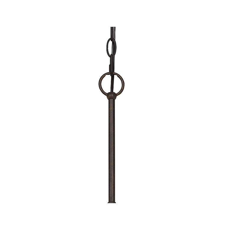 Image 4 Sulmona 24" Wide Iron and Wood 4-Light Chandelier more views