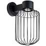Sultana 15 1/4" High Black Cylinder LED Outdoor Wall Light