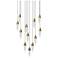 Sultana 25 1/4" Wide Satin Brass 12-Light LED Round Pendant
