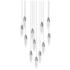 Sultana 25 1/4"W Polished Chrome 12-Light LED Round Pendant
