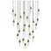 Sultana 37" Wide Satin Brass 24-Light LED Round Pendant