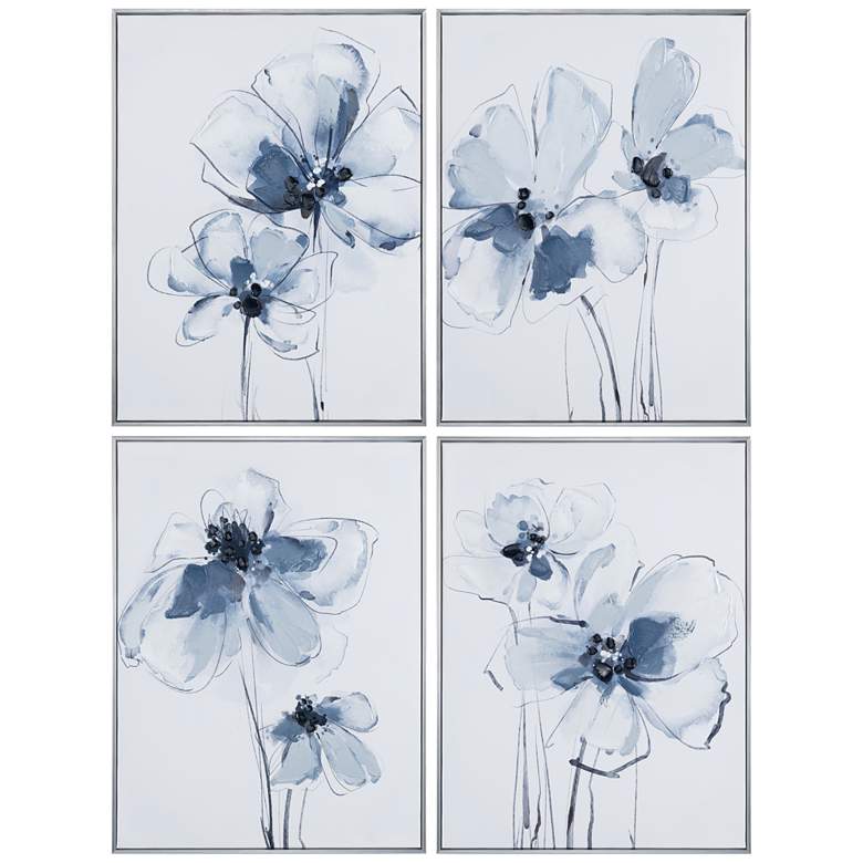Image 1 Sultry Florals - Framed Canvas Set - Set of 4 - 24 x 31.5