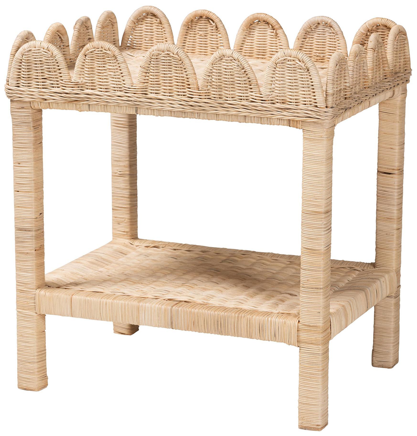 Image 2 Sumana 25 1/2"W Natural Rattan Rectangular Side Table